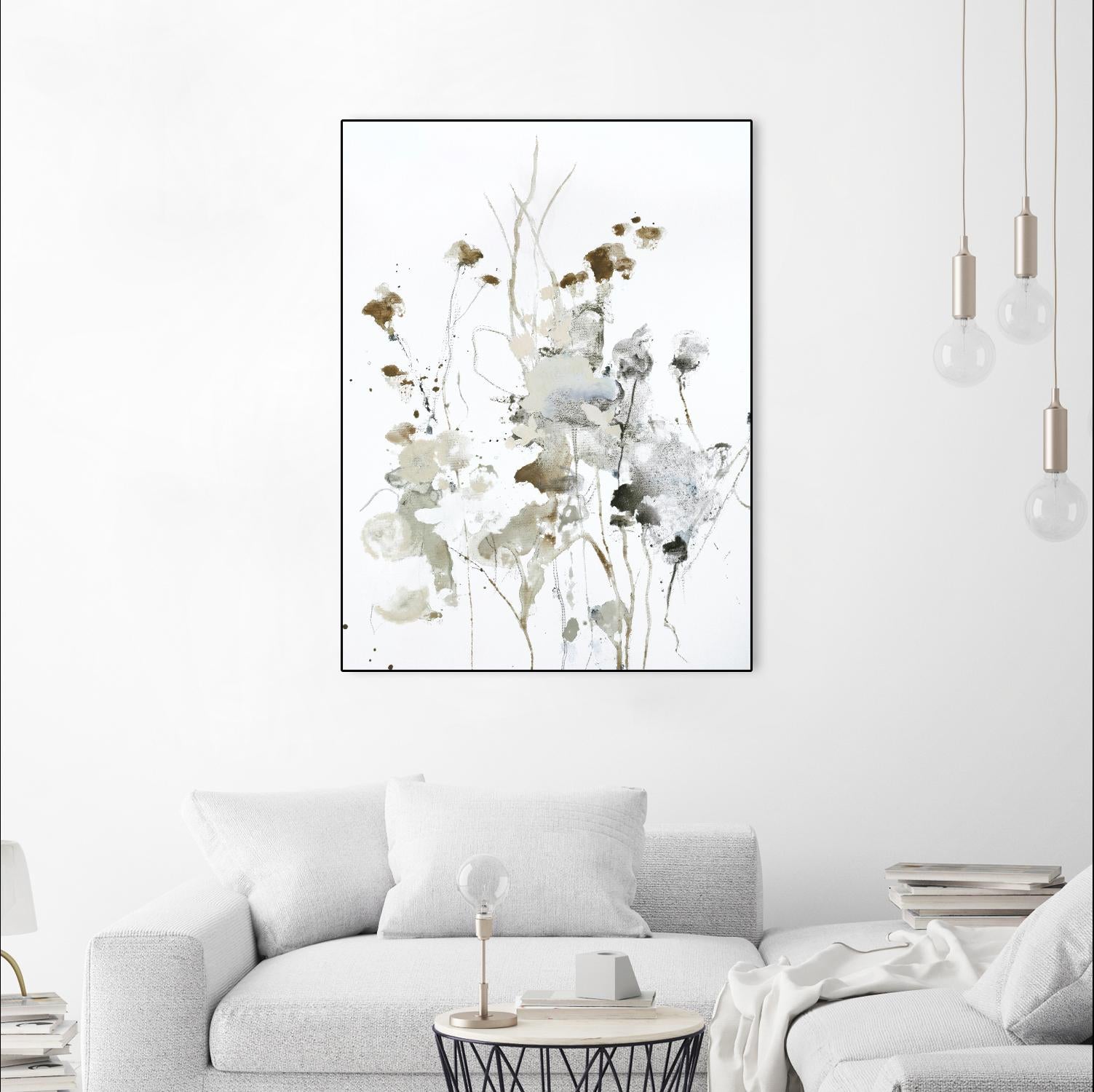 These Days 2 by Design Fabrikken on GIANT ART - black,white contemporary, floral/still life, minimalist