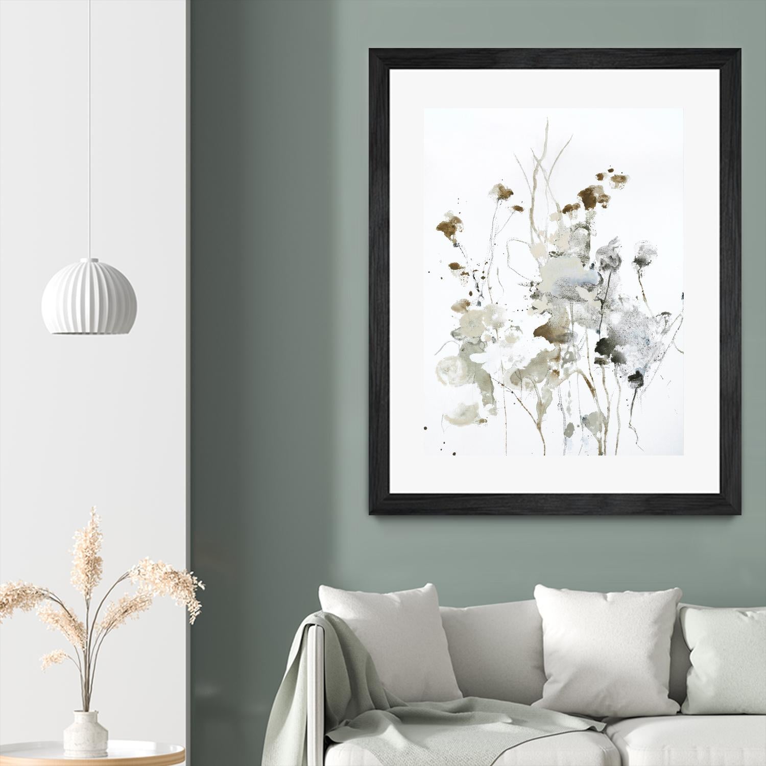 These Days 2 by Design Fabrikken on GIANT ART - black,white contemporary, floral/still life, minimalist