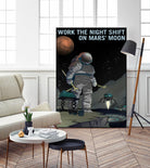 Work the Night Shift by NASA on GIANT ART - multicolor novelty