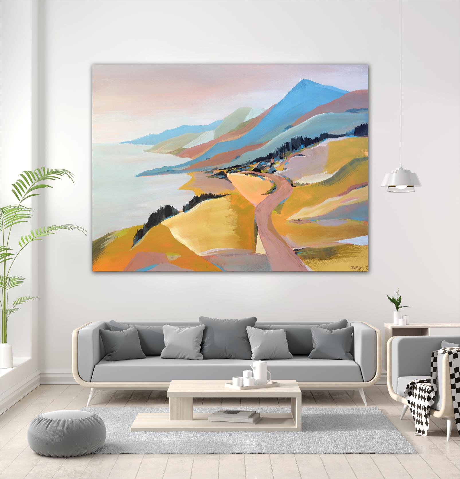 Monterey to The Sea by Pete Oswald on GIANT ART - multicolor landscapes; coastal