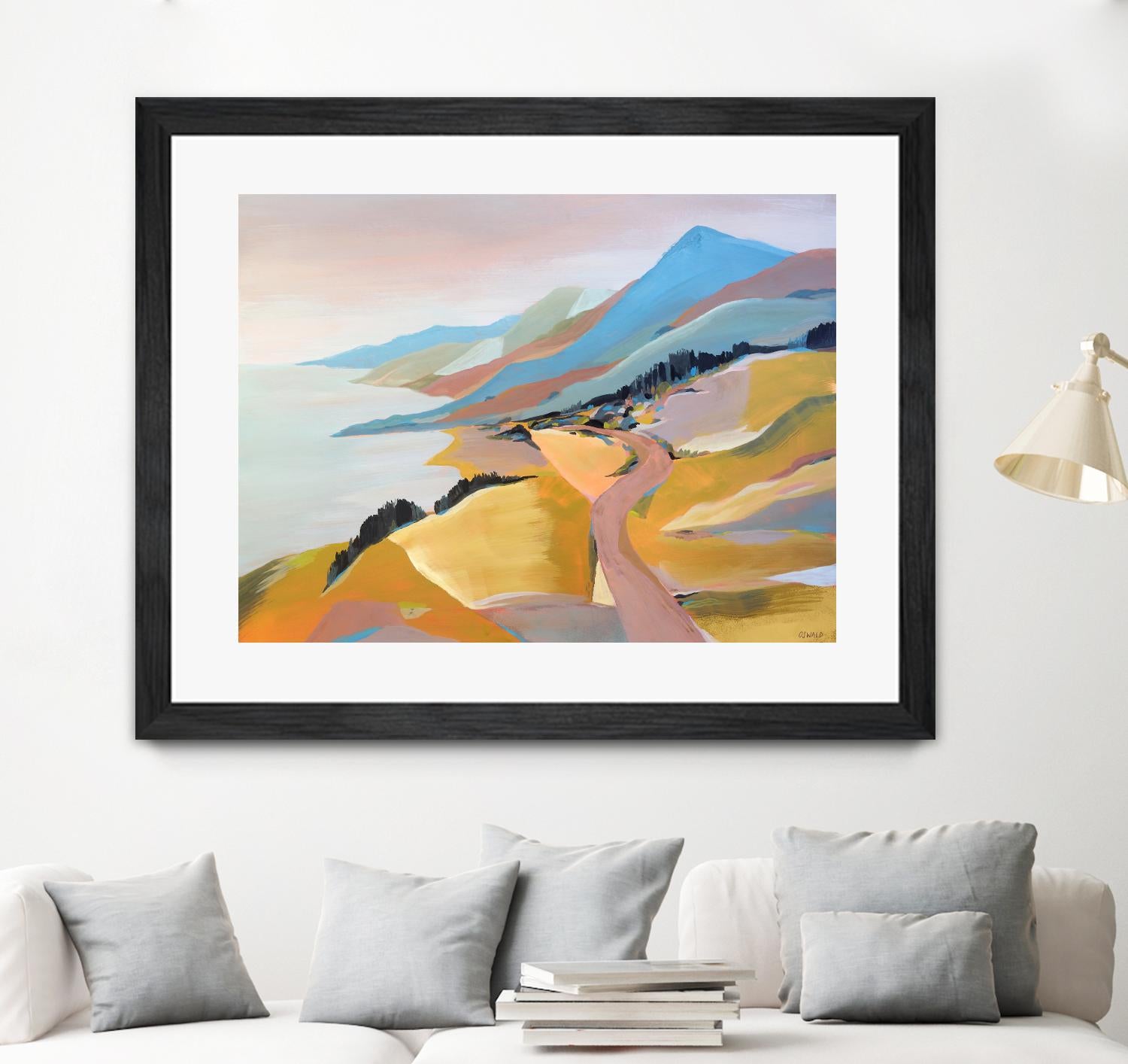 Monterey to The Sea by Pete Oswald on GIANT ART - multicolor landscapes; coastal