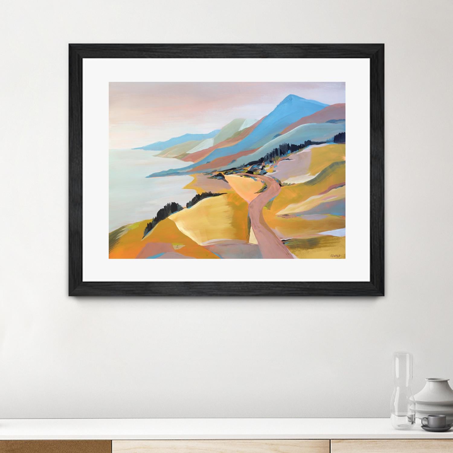 Monterey to The Sea by Pete Oswald on GIANT ART - multicolor landscapes; coastal