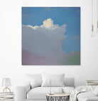 Sundae by Cap Pannell on GIANT ART - blue, yellow contemporary, landscapes, clouds
