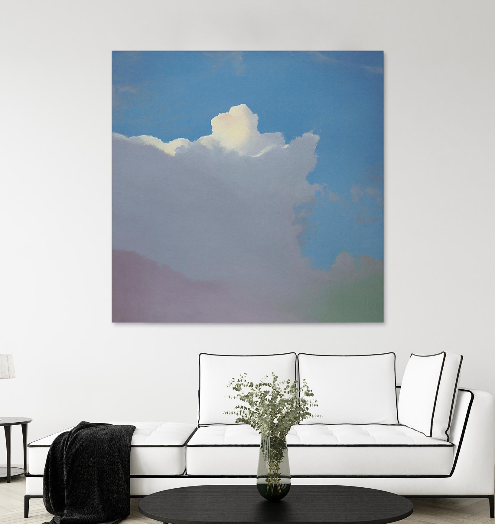 Sundae by Cap Pannell on GIANT ART - blue, yellow contemporary, landscapes, clouds
