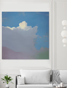 Sundae by Cap Pannell on GIANT ART - blue, yellow contemporary, landscapes, clouds