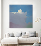 Sundae by Cap Pannell on GIANT ART - blue, yellow contemporary, landscapes, clouds