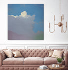 Sundae by Cap Pannell on GIANT ART - blue, yellow contemporary, landscapes, clouds
