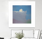 Sundae by Cap Pannell on GIANT ART - blue, yellow contemporary, landscapes, clouds