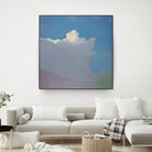 Sundae by Cap Pannell on GIANT ART - blue, yellow contemporary, landscapes, clouds