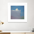 Sundae by Cap Pannell on GIANT ART - blue, yellow contemporary, landscapes, clouds
