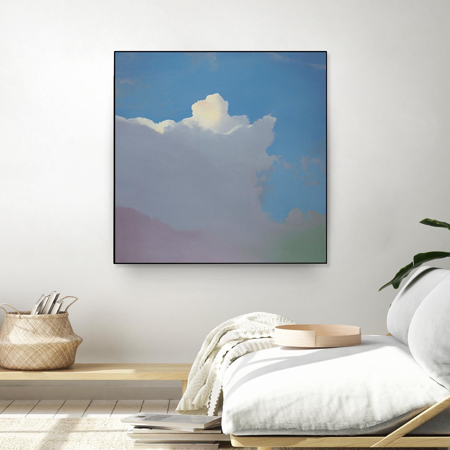 Sundae by Cap Pannell on GIANT ART - blue, yellow contemporary, landscapes, clouds