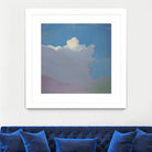 Sundae by Cap Pannell on GIANT ART - blue, yellow contemporary, landscapes, clouds