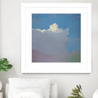 Sundae by Cap Pannell on GIANT ART - blue, yellow contemporary, landscapes, clouds