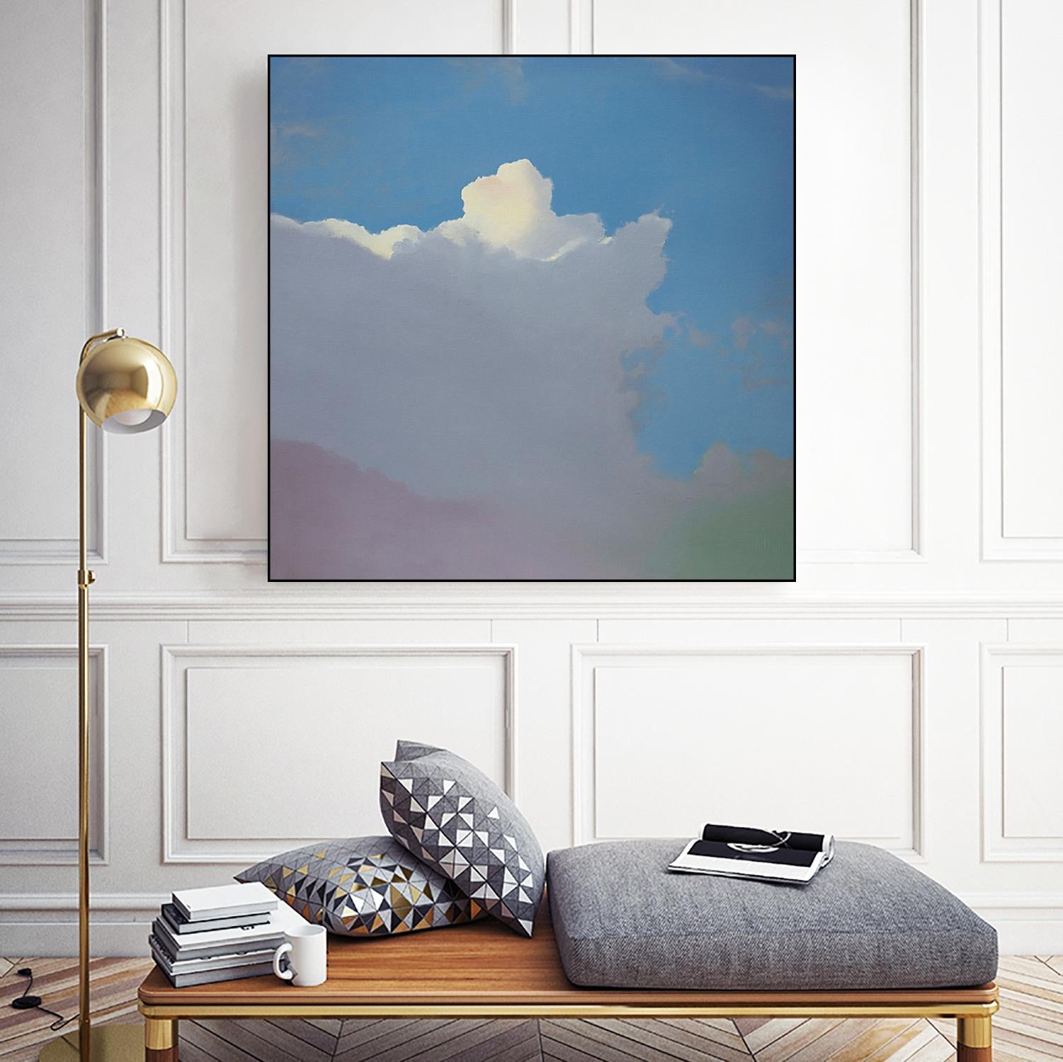 Sundae by Cap Pannell on GIANT ART - blue, yellow contemporary, landscapes, clouds