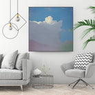 Sundae by Cap Pannell on GIANT ART - blue, yellow contemporary, landscapes, clouds
