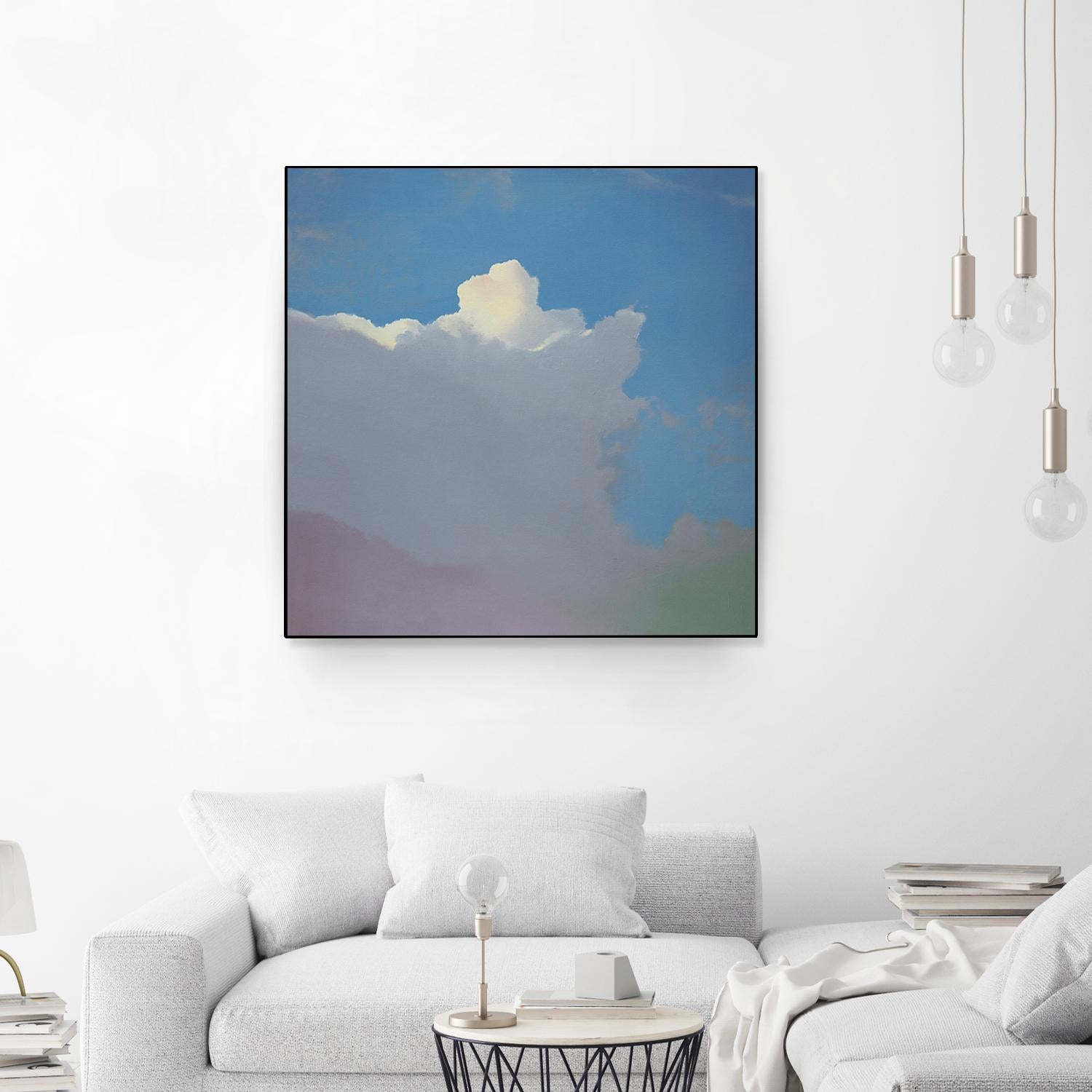 Sundae by Cap Pannell on GIANT ART - blue, yellow contemporary, landscapes, clouds