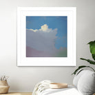 Sundae by Cap Pannell on GIANT ART - blue, yellow contemporary, landscapes, clouds