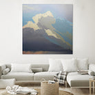 Storm over Chisos by Cap Pannell on GIANT ART - blue, white contemporary, landscapes, clouds, storms