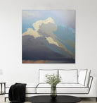 Storm over Chisos by Cap Pannell on GIANT ART - blue, white contemporary, landscapes, clouds, storms