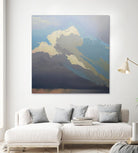 Storm over Chisos by Cap Pannell on GIANT ART - blue, white contemporary, landscapes, clouds, storms