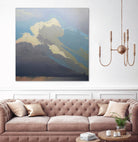 Storm over Chisos by Cap Pannell on GIANT ART - blue, white contemporary, landscapes, clouds, storms