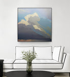 Storm over Chisos by Cap Pannell on GIANT ART - blue, white contemporary, landscapes, clouds, storms