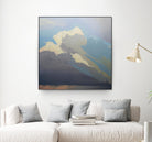 Storm over Chisos by Cap Pannell on GIANT ART - blue, white contemporary, landscapes, clouds, storms