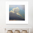 Storm over Chisos by Cap Pannell on GIANT ART - blue, white contemporary, landscapes, clouds, storms