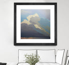 Storm over Chisos by Cap Pannell on GIANT ART - blue, white contemporary, landscapes, clouds, storms