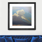 Storm over Chisos by Cap Pannell on GIANT ART - blue, white contemporary, landscapes, clouds, storms