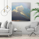 Storm over Chisos by Cap Pannell on GIANT ART - blue, white contemporary, landscapes, clouds, storms