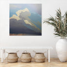 Storm over Chisos by Cap Pannell on GIANT ART - blue, white contemporary, landscapes, clouds, storms