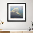 Storm over Chisos by Cap Pannell on GIANT ART - blue, white contemporary, landscapes, clouds, storms