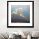 Storm over Chisos by Cap Pannell on GIANT ART - blue, white contemporary, landscapes, clouds, storms