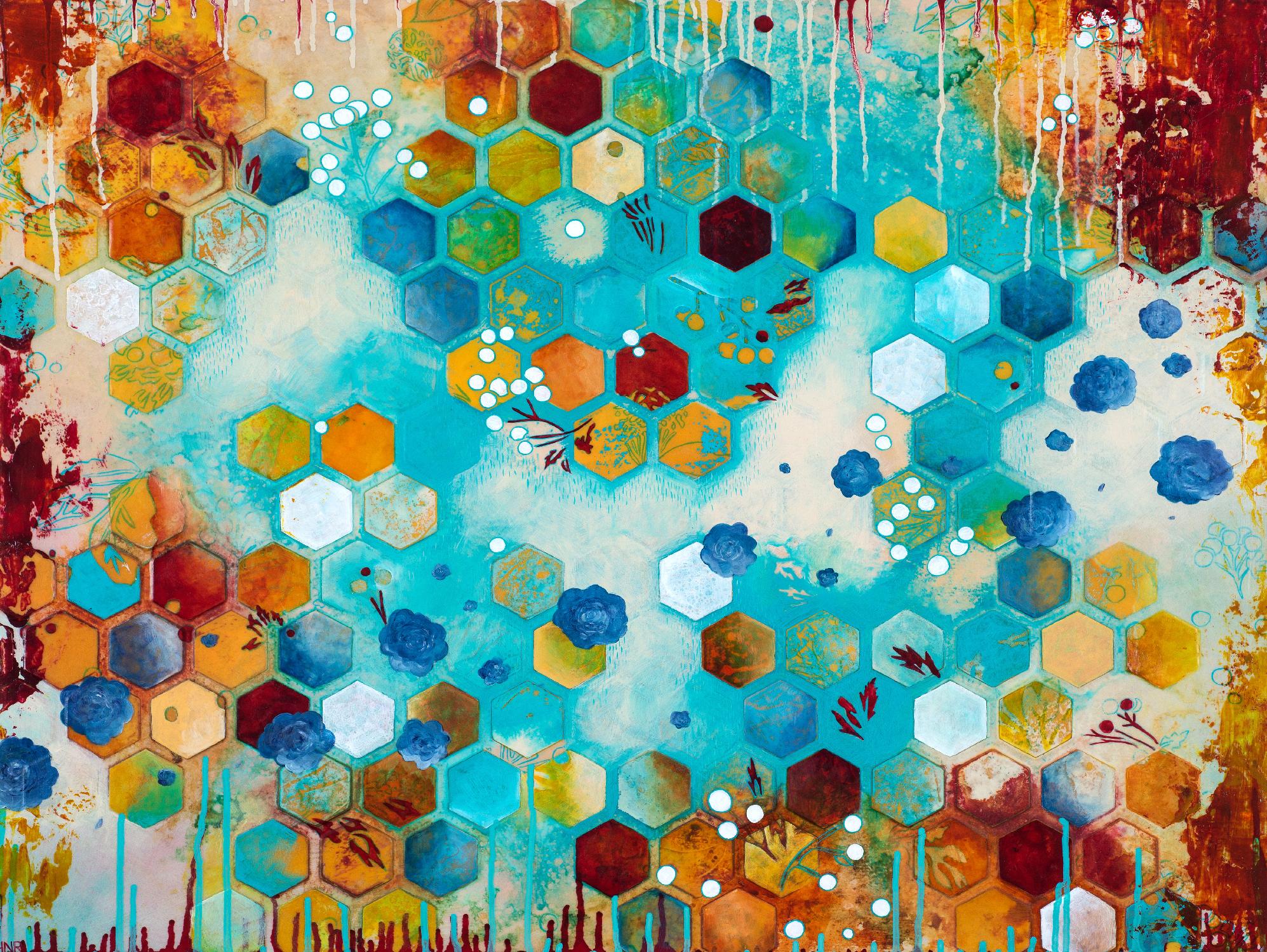 Scattered by Heather Noel Robinson on GIANT ART - multicolor abstracts; contemporary