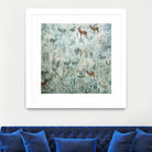 Stags in Mist by Dawn Stacey on GIANT ART - multicolor contemporary; animals