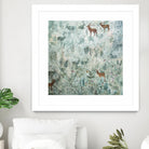 Stags in Mist by Dawn Stacey on GIANT ART - multicolor contemporary; animals