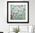 Stags in Mist by Dawn Stacey on GIANT ART - multicolor contemporary; animals