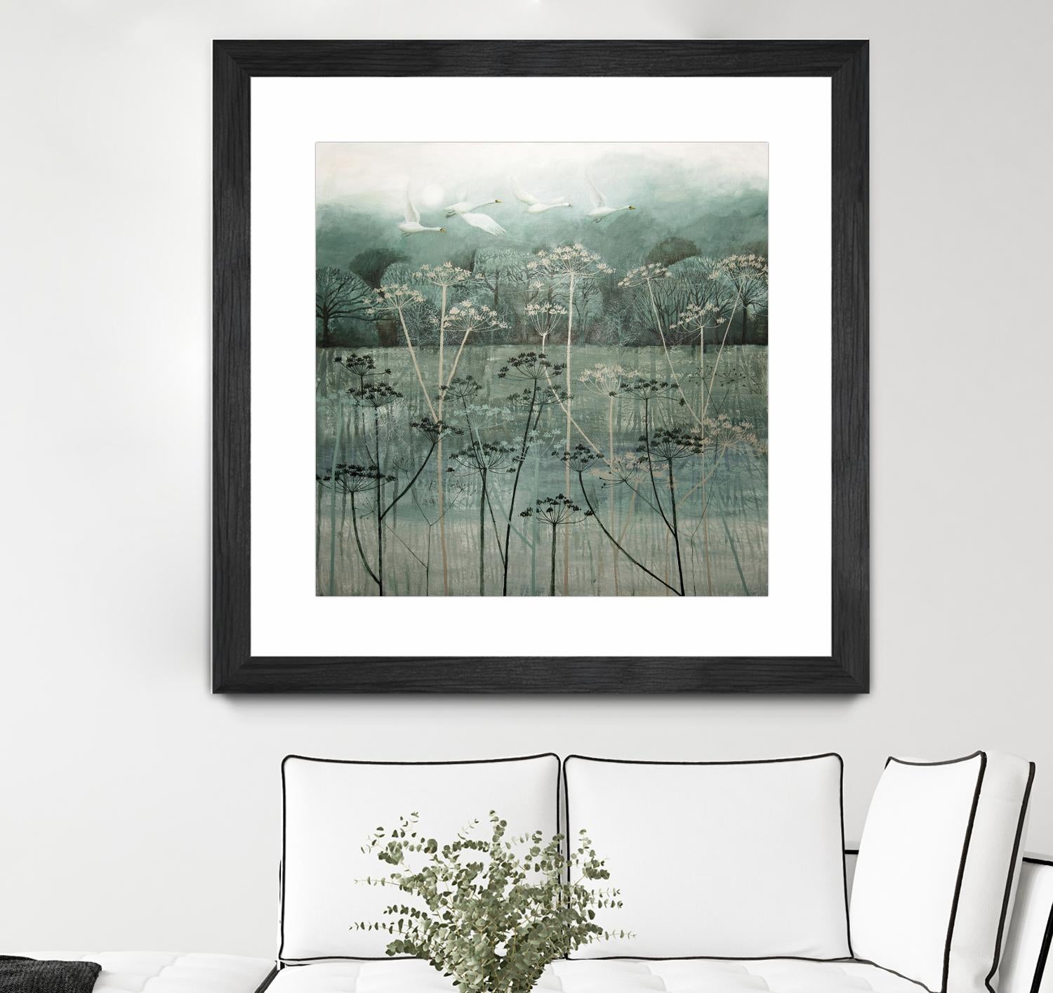 Swans Flying High by Dawn Stacey on GIANT ART - multicolor contemporary