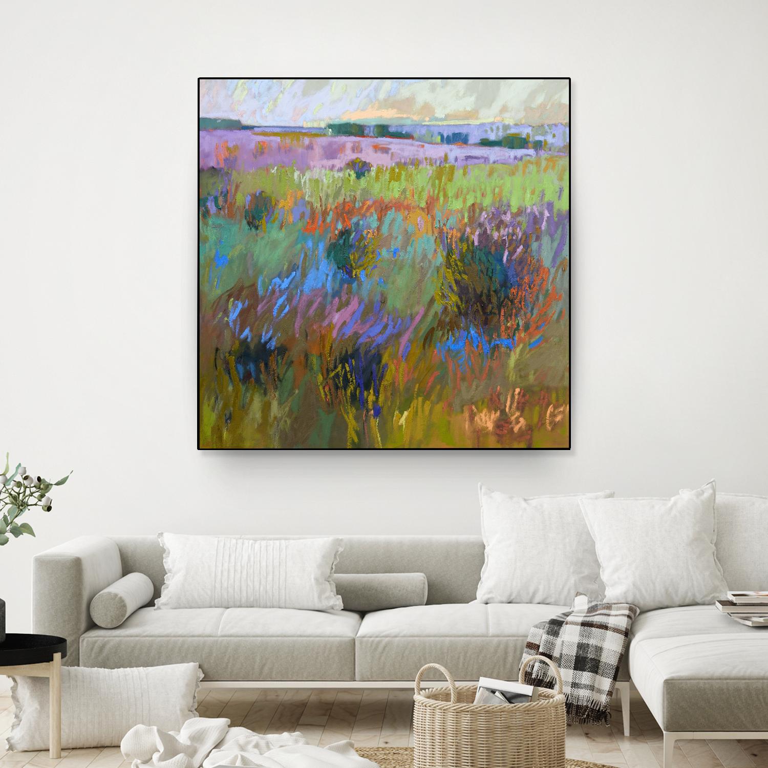 Beyond and Further by Jane Schmidt on GIANT ART - multicolor landscapes; contemporary