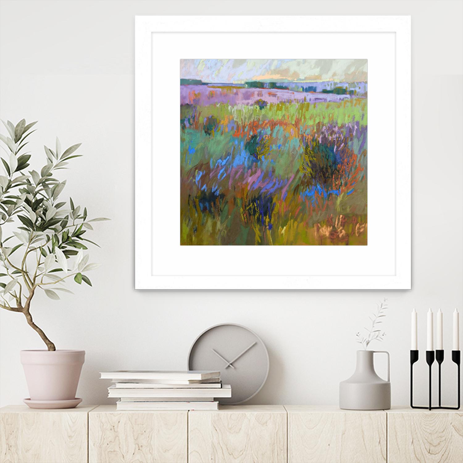 Beyond and Further by Jane Schmidt on GIANT ART - multicolor landscapes; contemporary