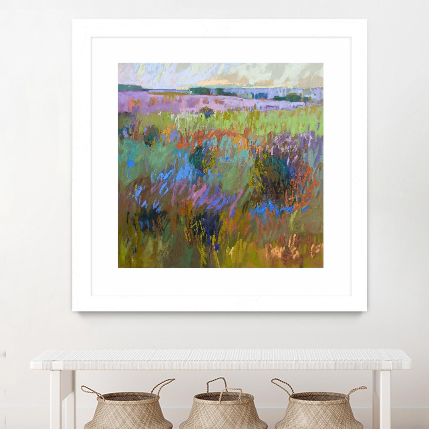 Beyond and Further by Jane Schmidt on GIANT ART - multicolor landscapes; contemporary