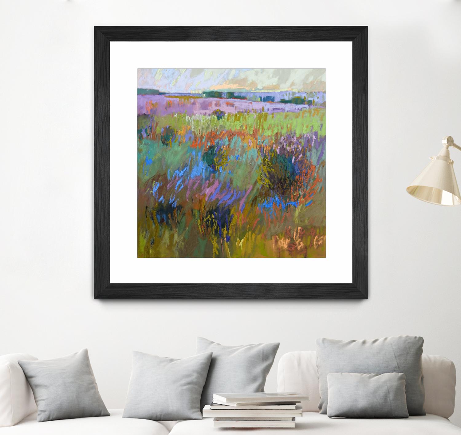 Beyond and Further by Jane Schmidt on GIANT ART - multicolor landscapes; contemporary