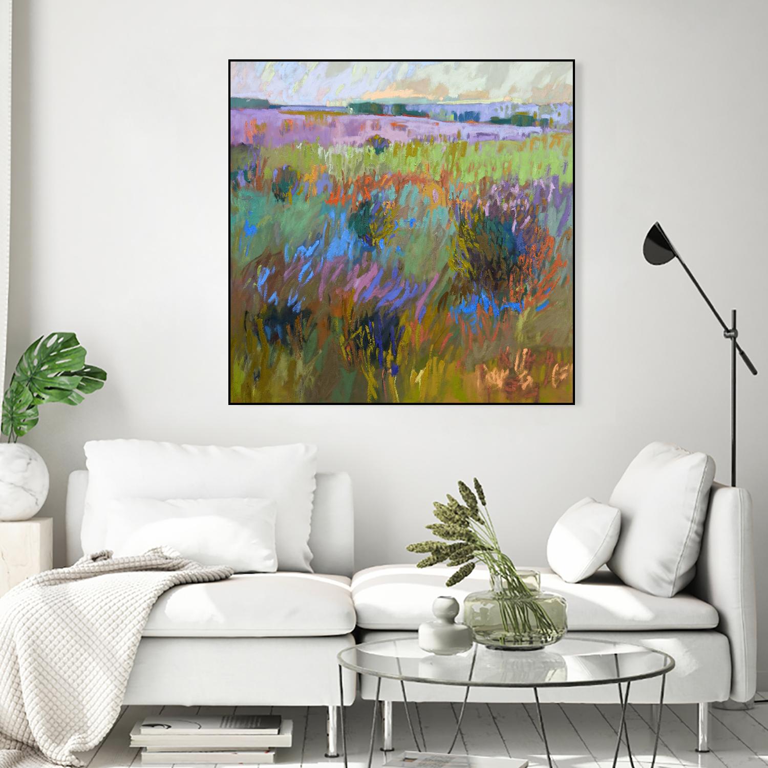 Beyond and Further by Jane Schmidt on GIANT ART - multicolor landscapes; contemporary