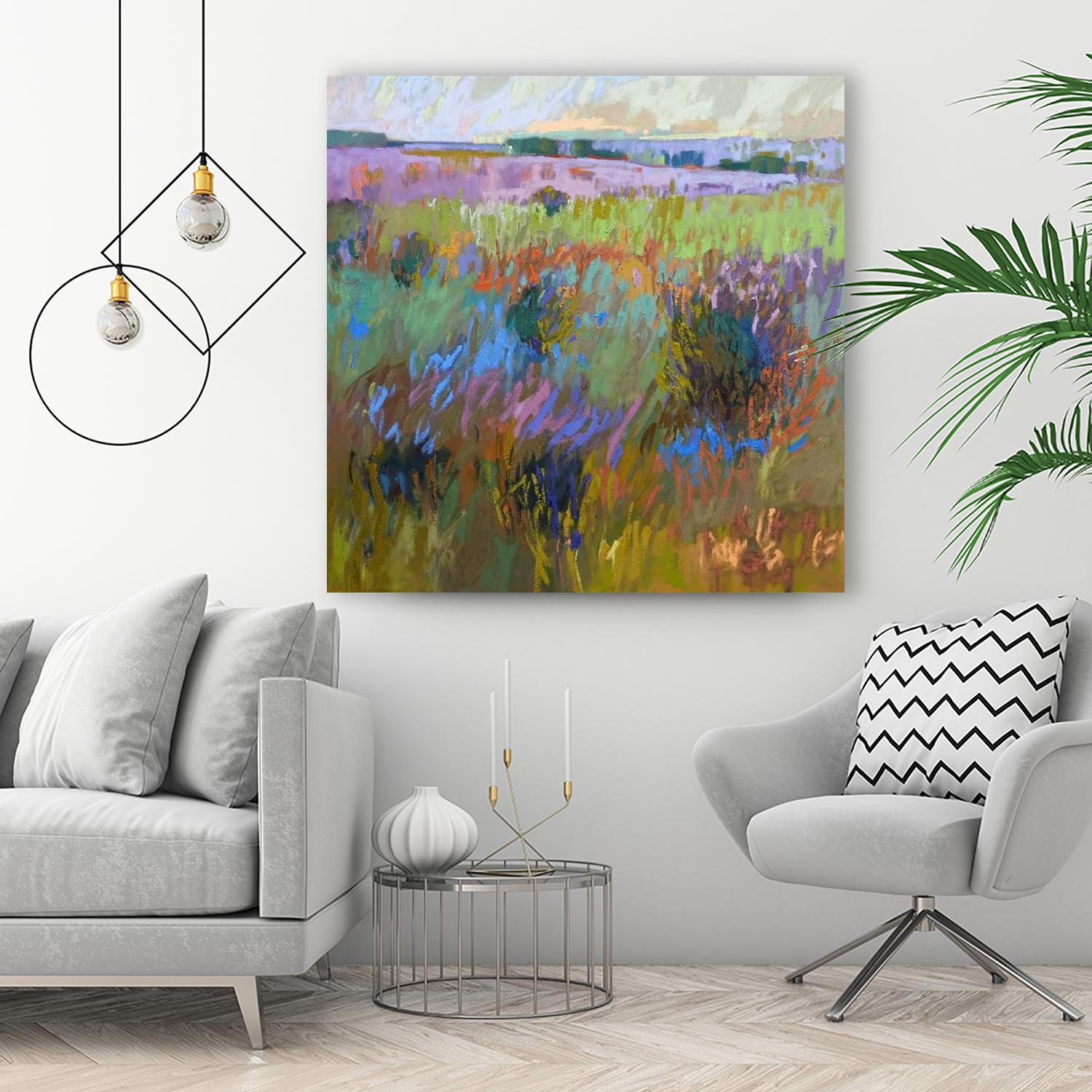 Beyond and Further by Jane Schmidt on GIANT ART - multicolor landscapes; contemporary