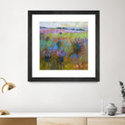 Beyond and Further by Jane Schmidt on GIANT ART - multicolor landscapes; contemporary