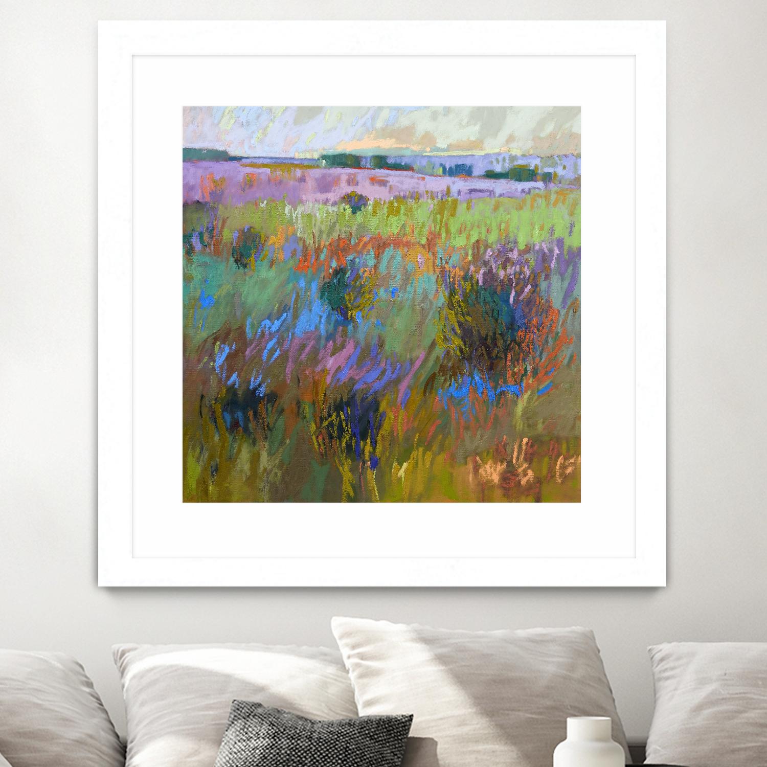 Beyond and Further by Jane Schmidt on GIANT ART - multicolor landscapes; contemporary