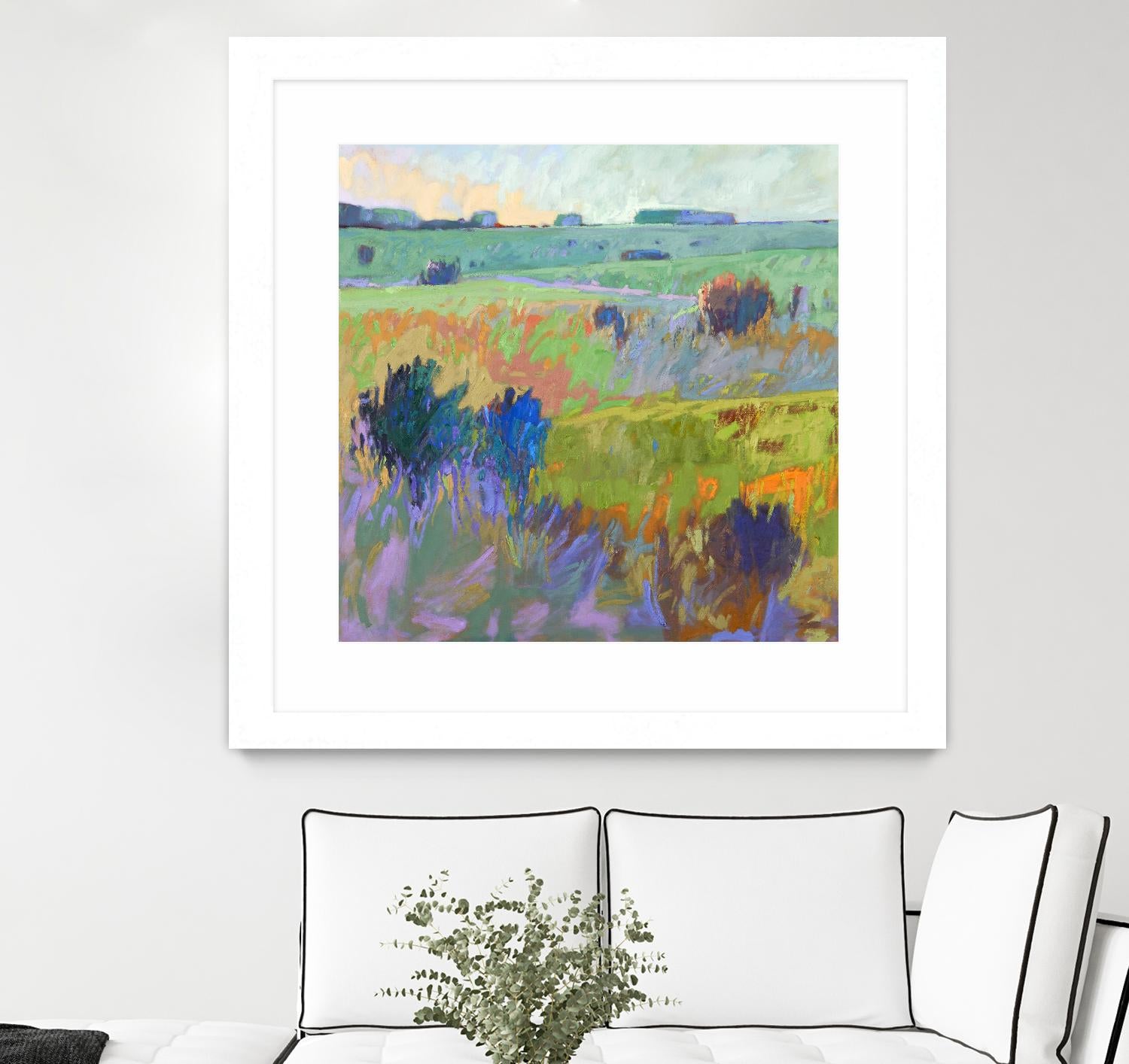 From Here to There by Jane Schmidt on GIANT ART - multicolor landscapes; contemporary