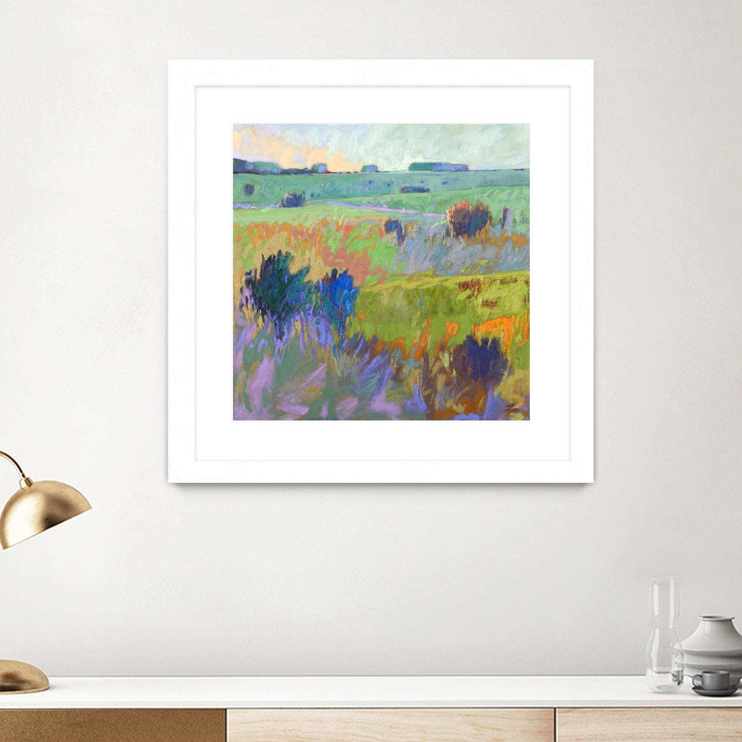 From Here to There by Jane Schmidt on GIANT ART - multicolor landscapes; contemporary