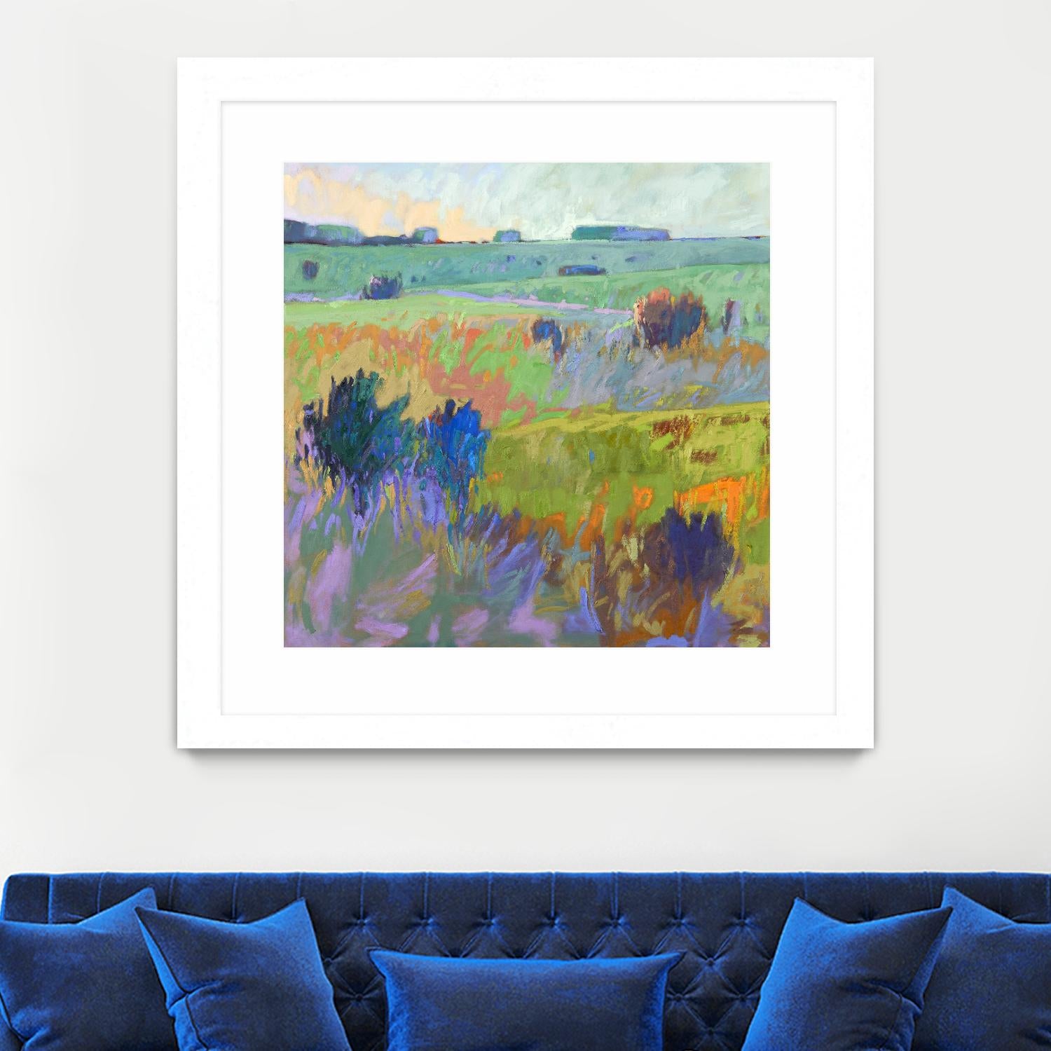 From Here to There by Jane Schmidt on GIANT ART - multicolor landscapes; contemporary